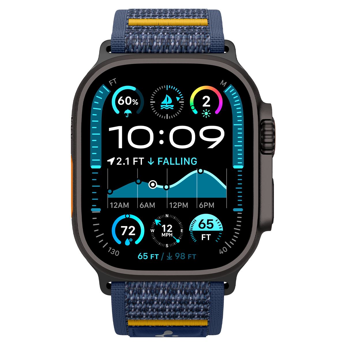 Spigen Athlex Air Active Band, navy - Apple Watch 49mm/46mm/45mm/44mm (2)