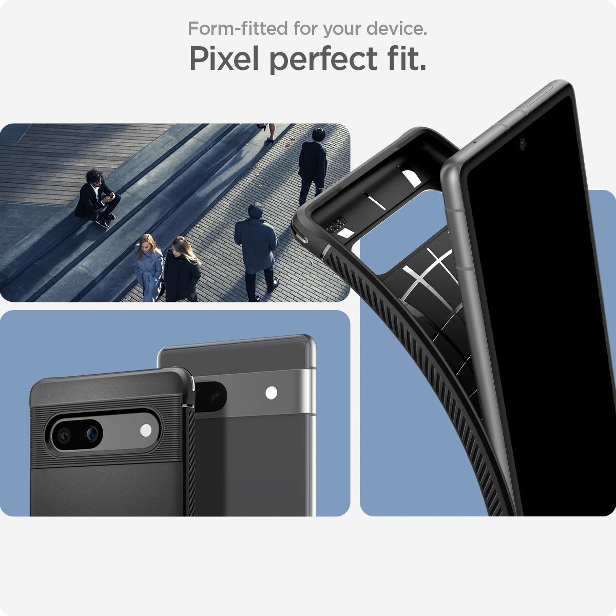 Spigen Rugged Armor, black - Google Pixel 7a (14)