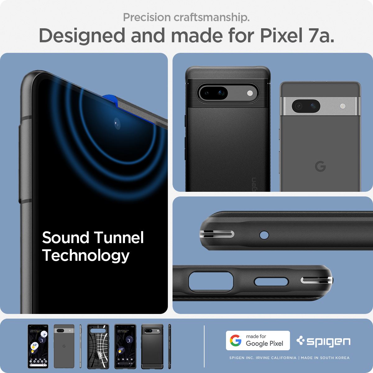 Spigen Rugged Armor, black - Google Pixel 7a (17)