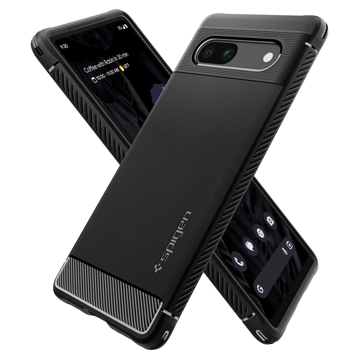 Spigen Rugged Armor, black - Google Pixel 7a (7)