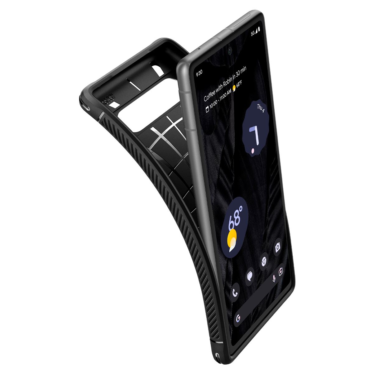 Spigen Rugged Armor, black - Google Pixel 7a (8)