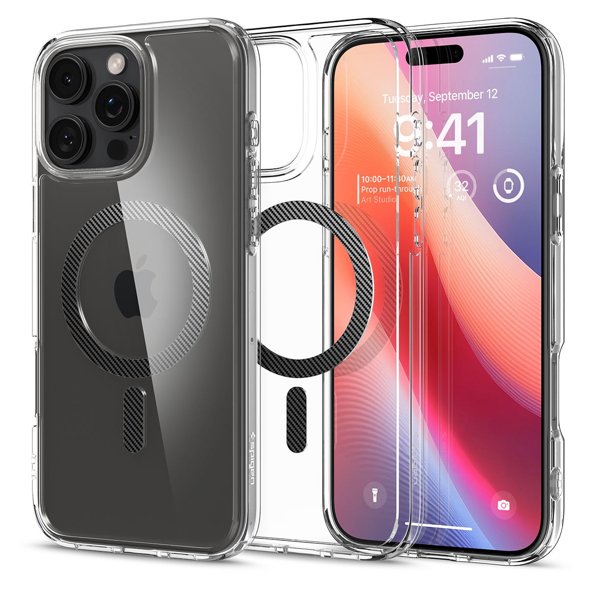 Spigen Ultra Hybrid MagSafe, carbon fiber - iPhone 16 Pro Max (1)