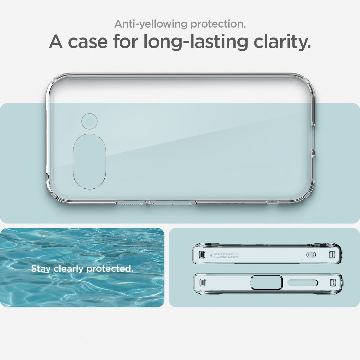 Spigen Ultra Hybrid, crystal clear - Google Pixel 9a (11)