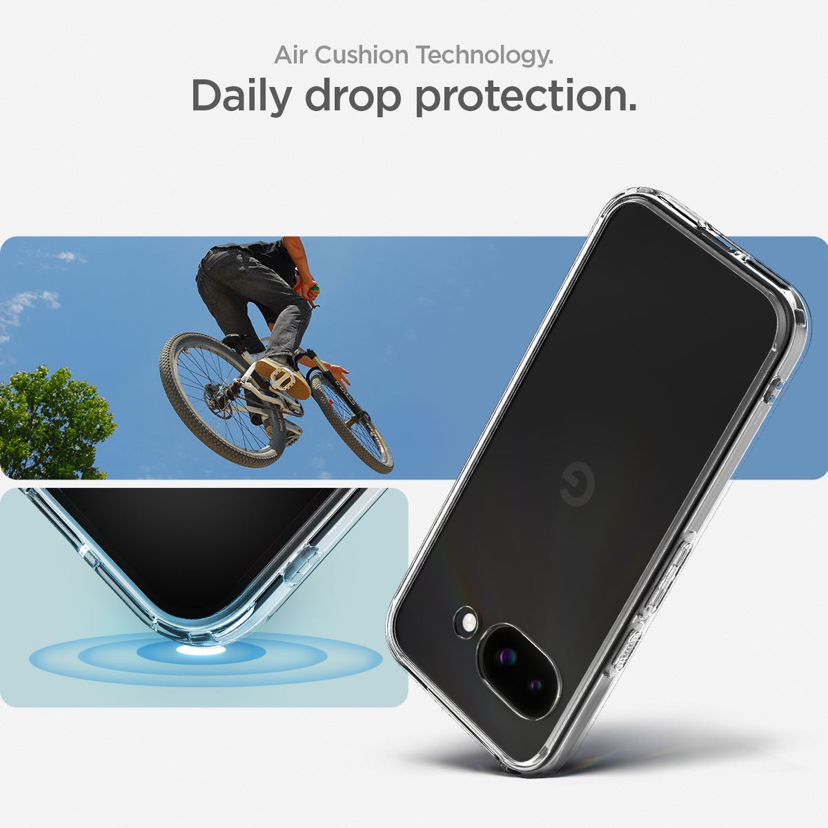 Spigen Ultra Hybrid, crystal clear - Google Pixel 9a (12)