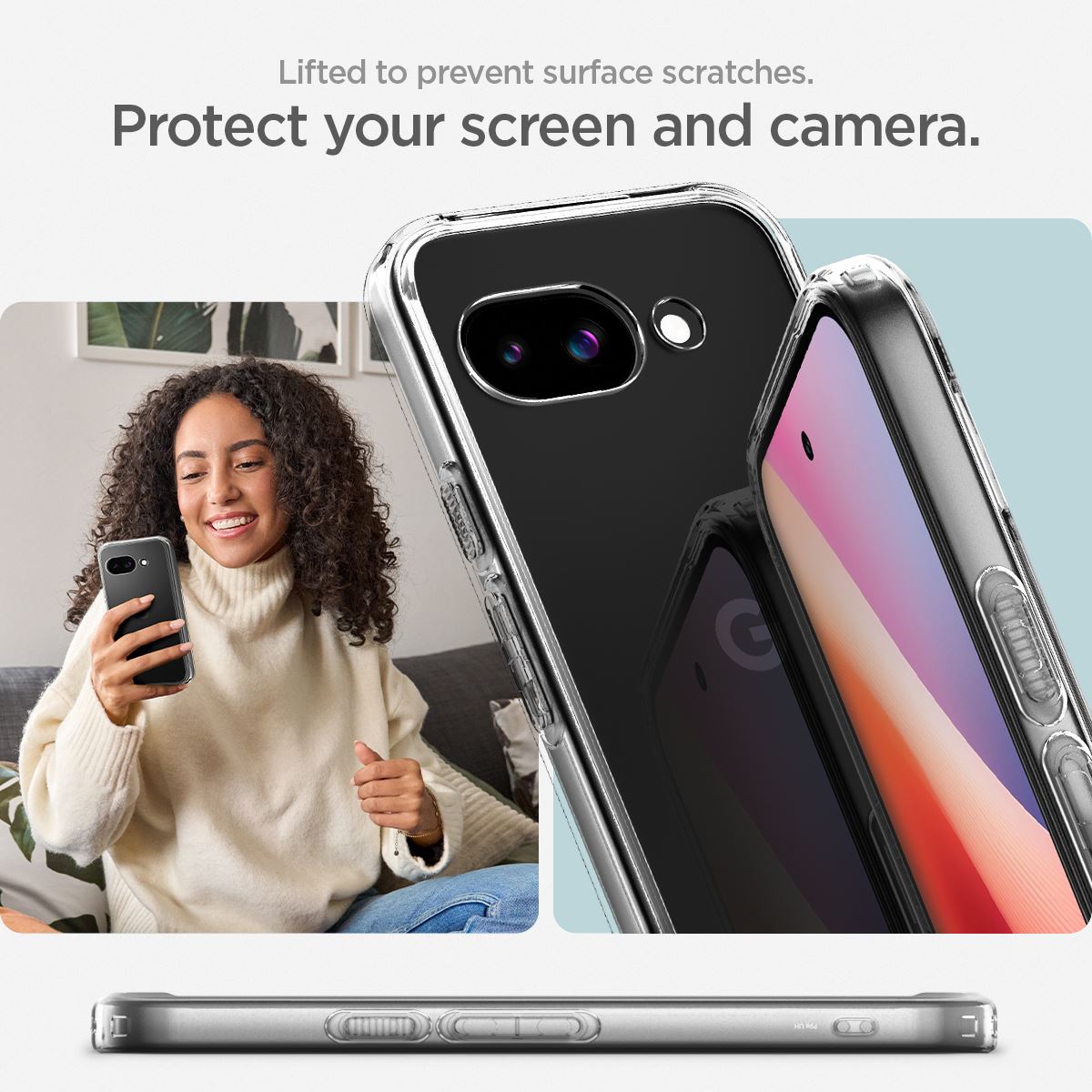 Spigen Ultra Hybrid, crystal clear - Google Pixel 9a (13)