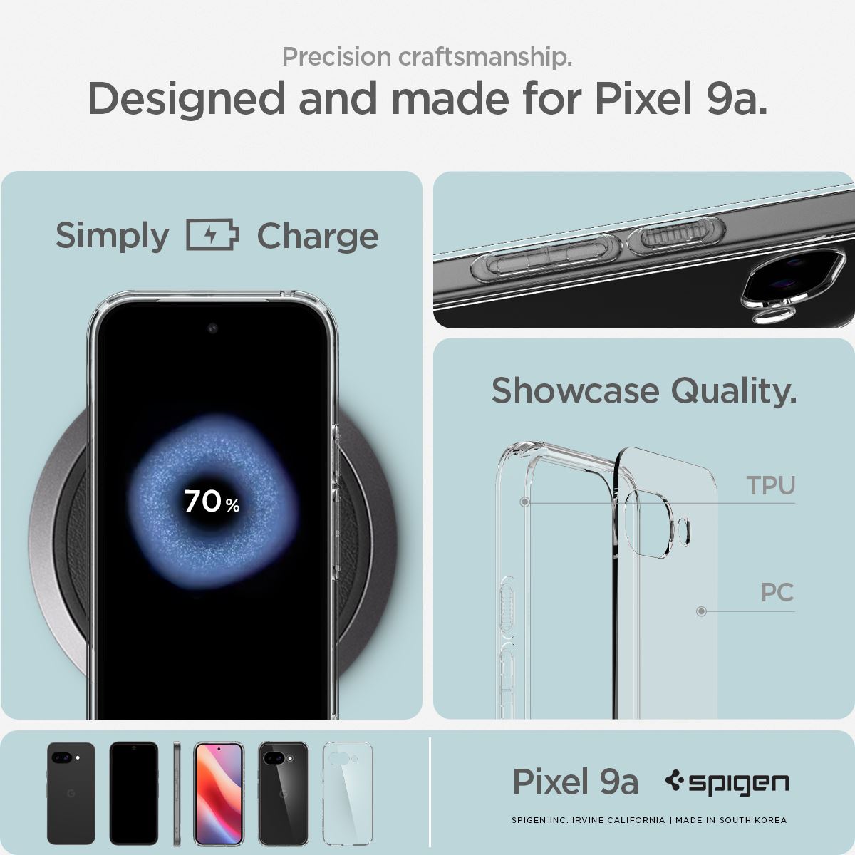 Spigen Ultra Hybrid, crystal clear - Google Pixel 9a (14)