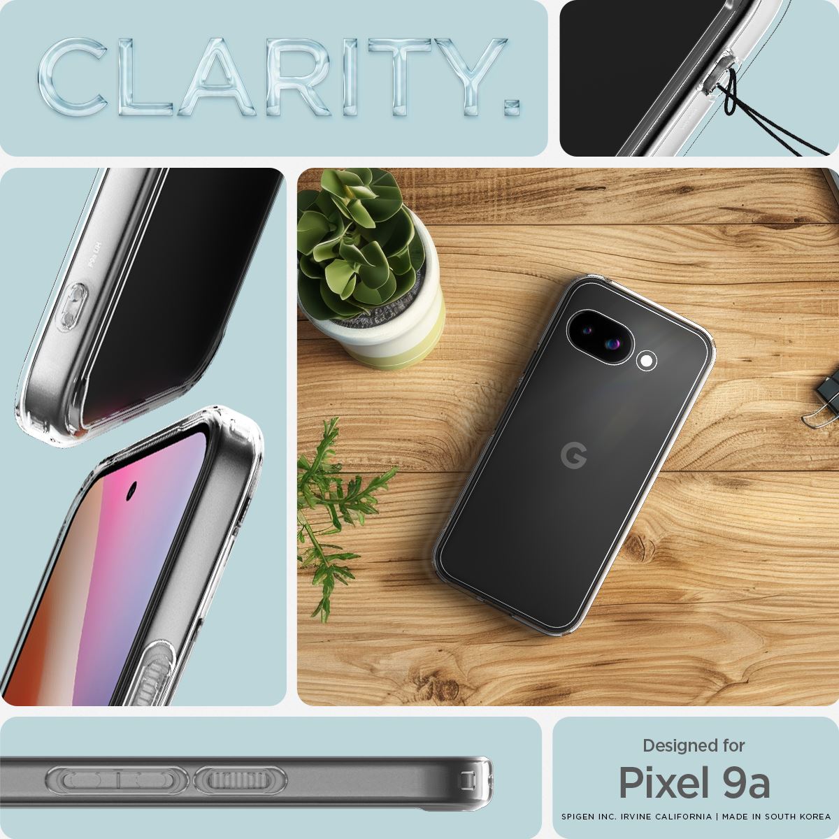 Spigen Ultra Hybrid, crystal clear - Google Pixel 9a (9)