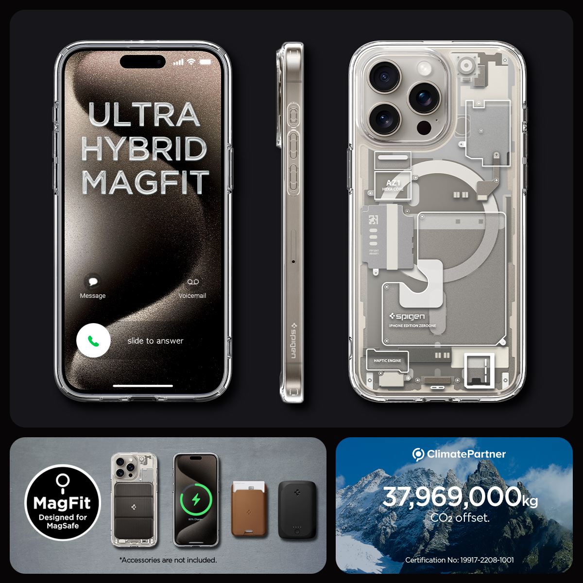 Spigen Ultra Hybrid MagSafe, zero one natural titanium - iPhone 15 Pro (10)