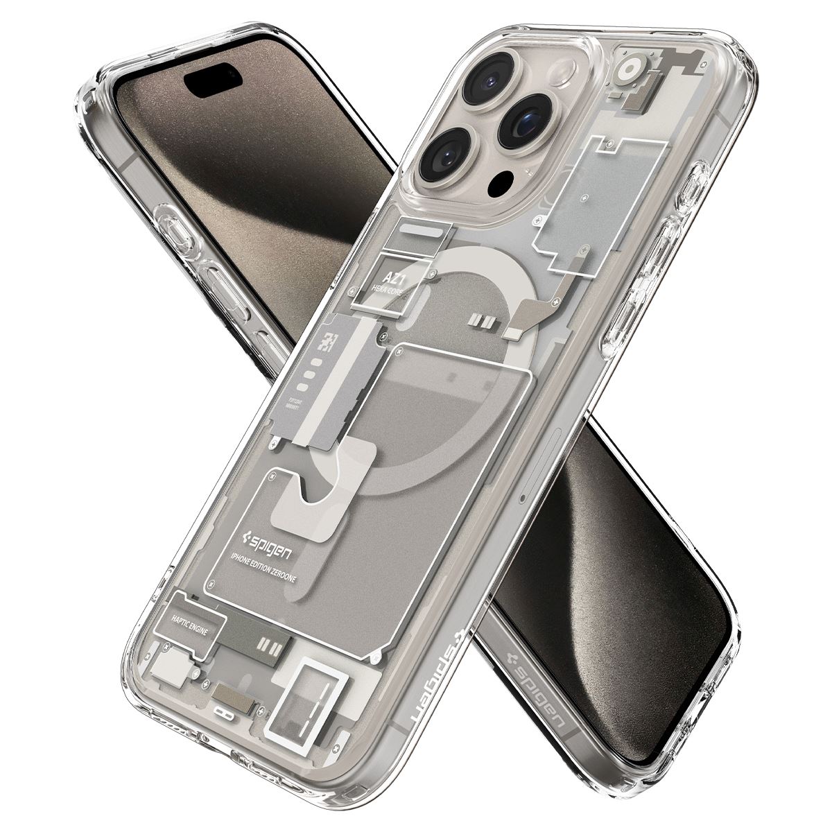 Spigen Ultra Hybrid MagSafe, zero one natural titanium - iPhone 15 Pro (2)