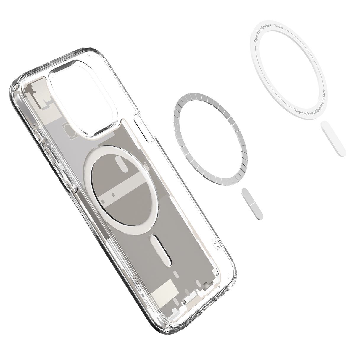 Spigen Ultra Hybrid MagSafe, zero one natural titanium - iPhone 15 Pro (8)