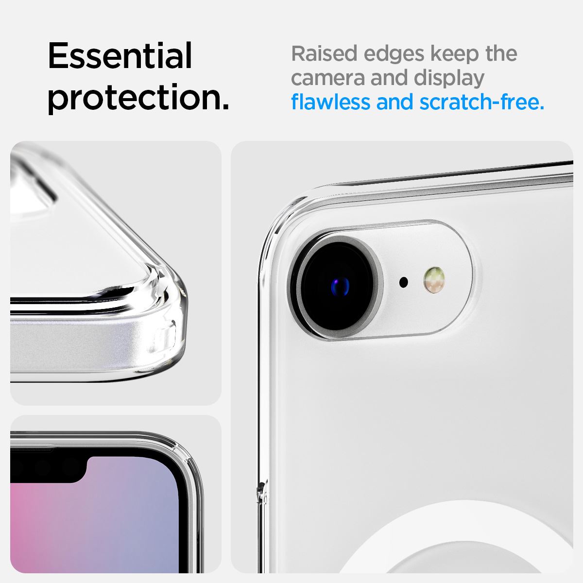 Spigen Ultra Hybrid S MagSafe, clear white - iPhone 16e (19)