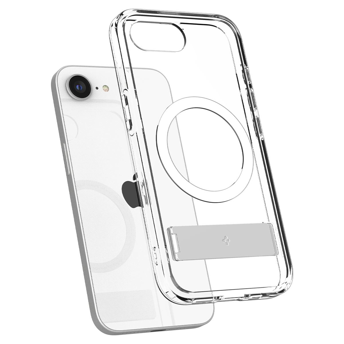 Spigen Ultra Hybrid S MagSafe, clear white - iPhone 16e (6)