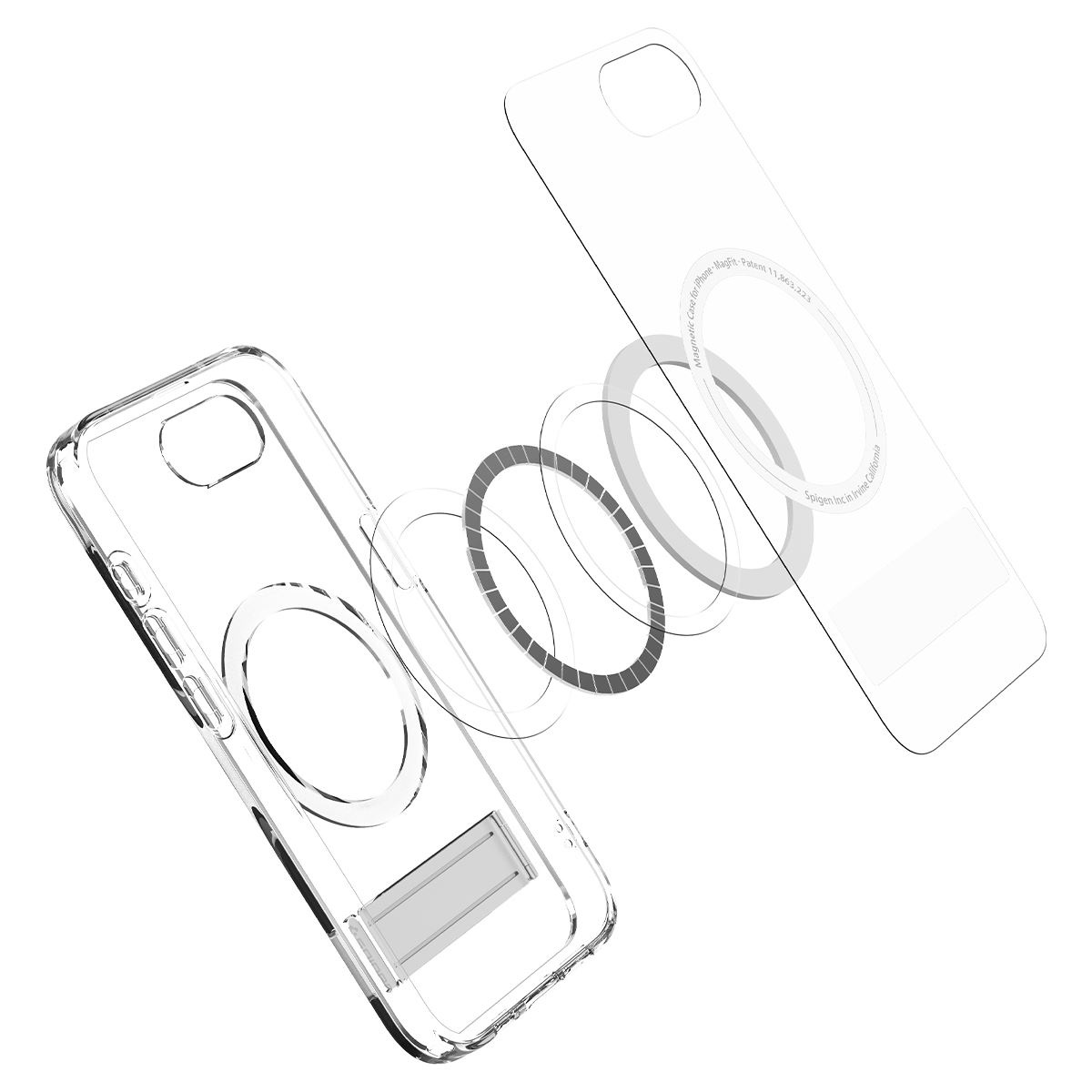 Spigen Ultra Hybrid S MagSafe, clear white - iPhone 16e (9)
