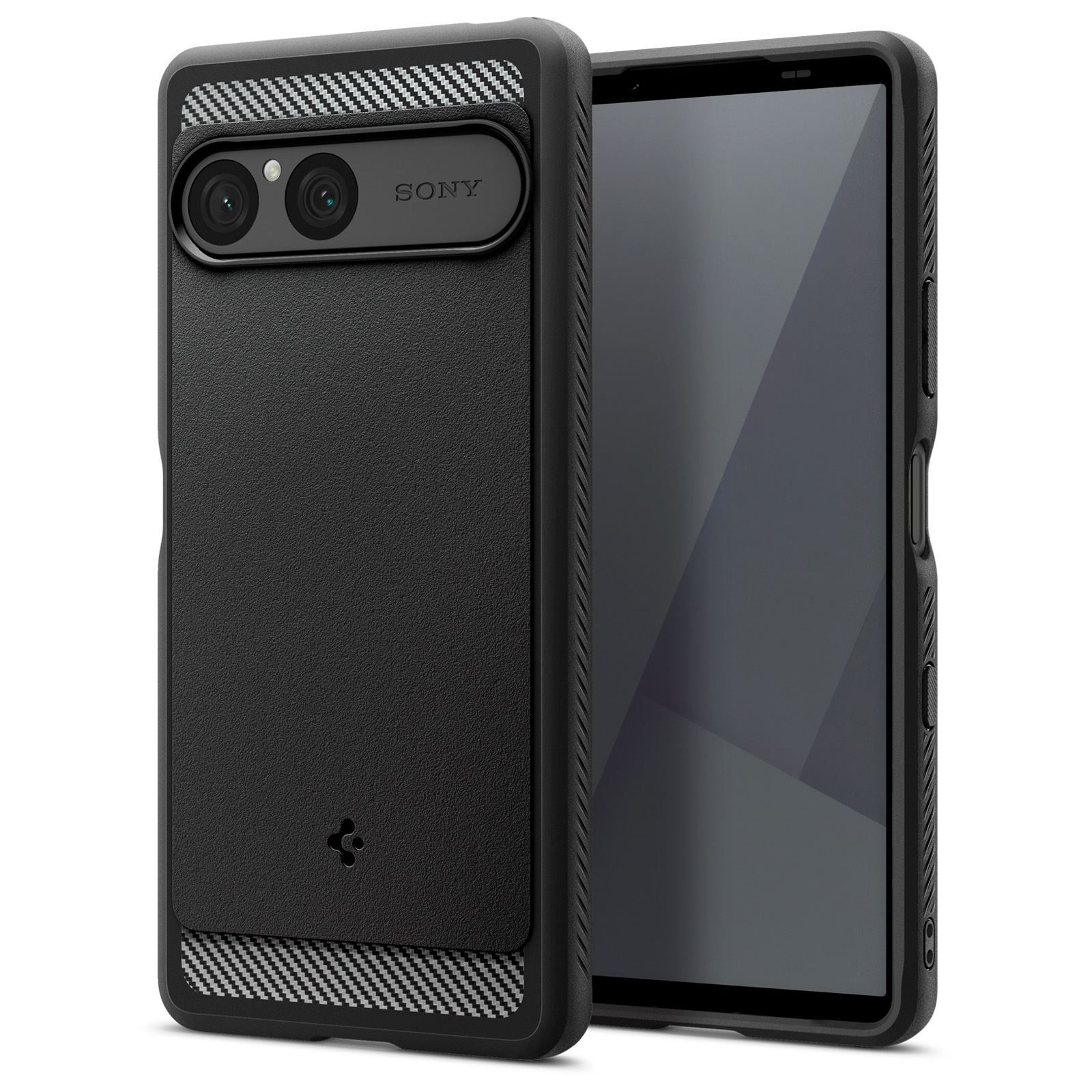 Spigen Rugged Armor, matte black - Sony Xperia 10 VII (1)