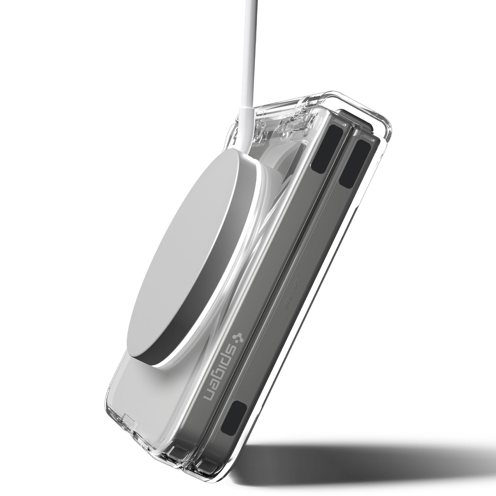 Spigen Ultra Hybrid Pro MagSafe, clear white - Samsung Galaxy Z Flip7 (16)