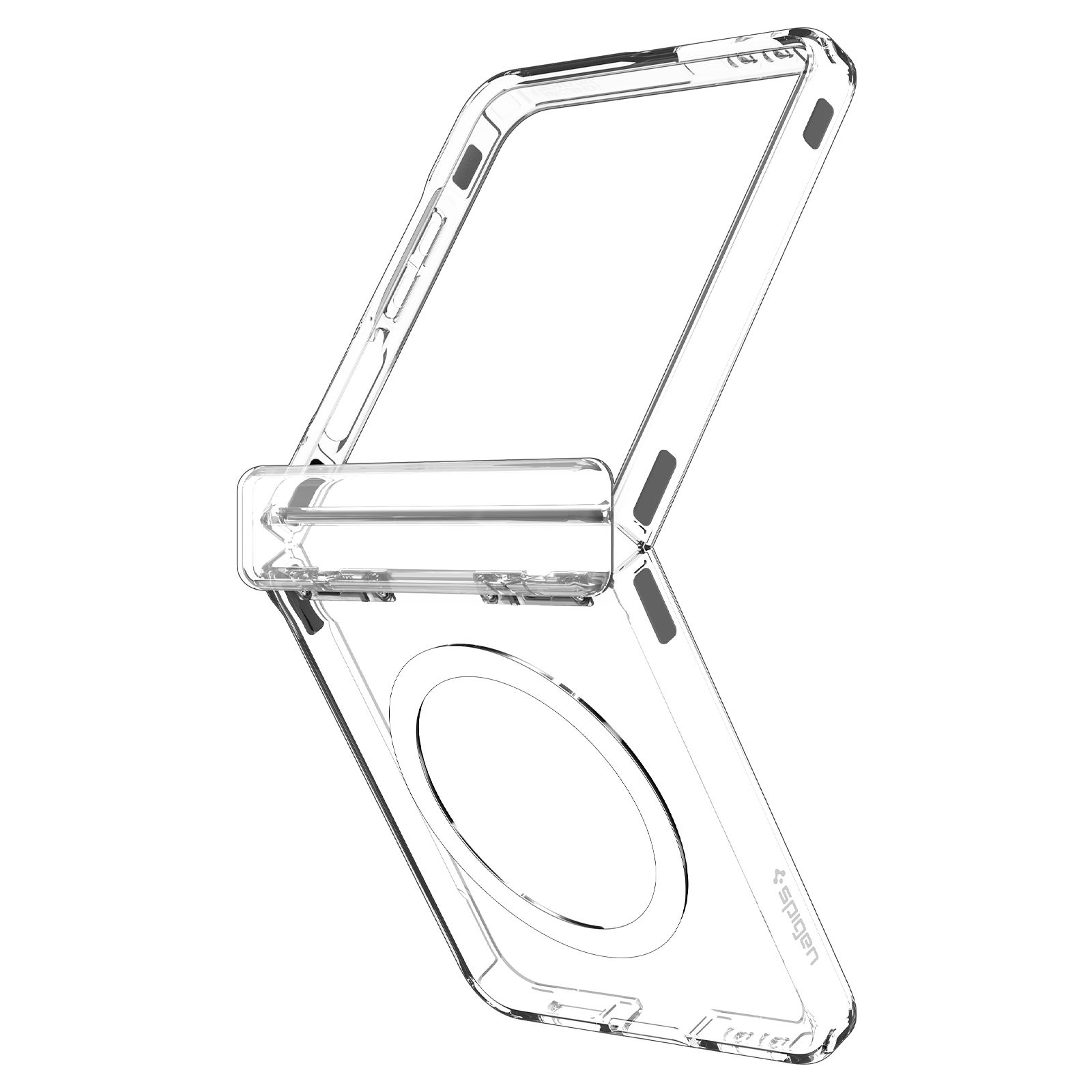Spigen Ultra Hybrid Pro MagSafe, clear white - Samsung Galaxy Z Flip7 (17)