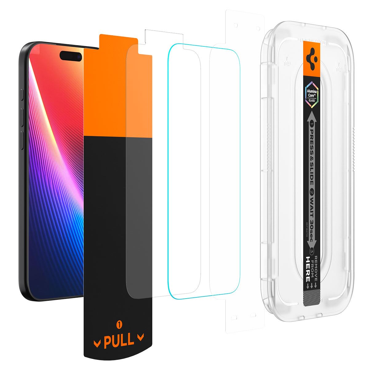 Spigen Glass tR EZ Fit Pro HD 1 Pack, transparency - iPhone 17/16 Pro / 17 (6)
