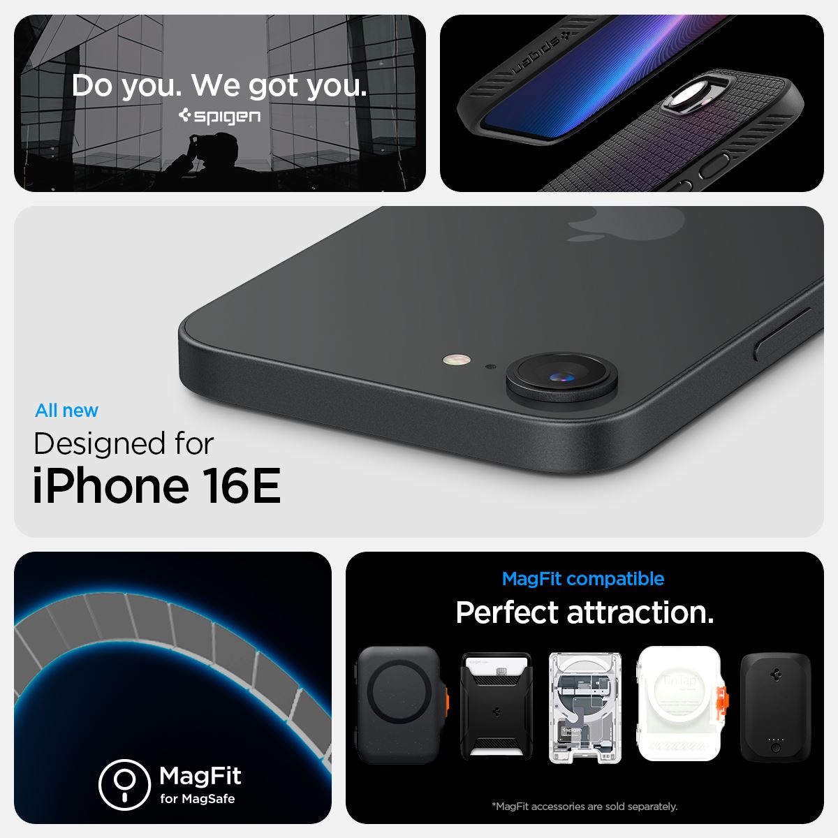 Spigen Liquid Air MagSafe, matte black - iPhone 16e (12)