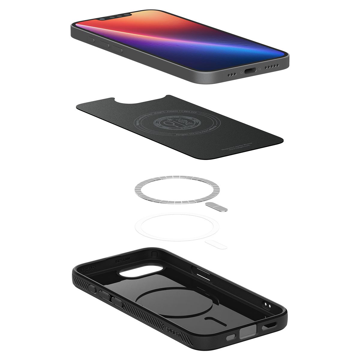 Spigen Liquid Air MagSafe, matte black - iPhone 16e (8)
