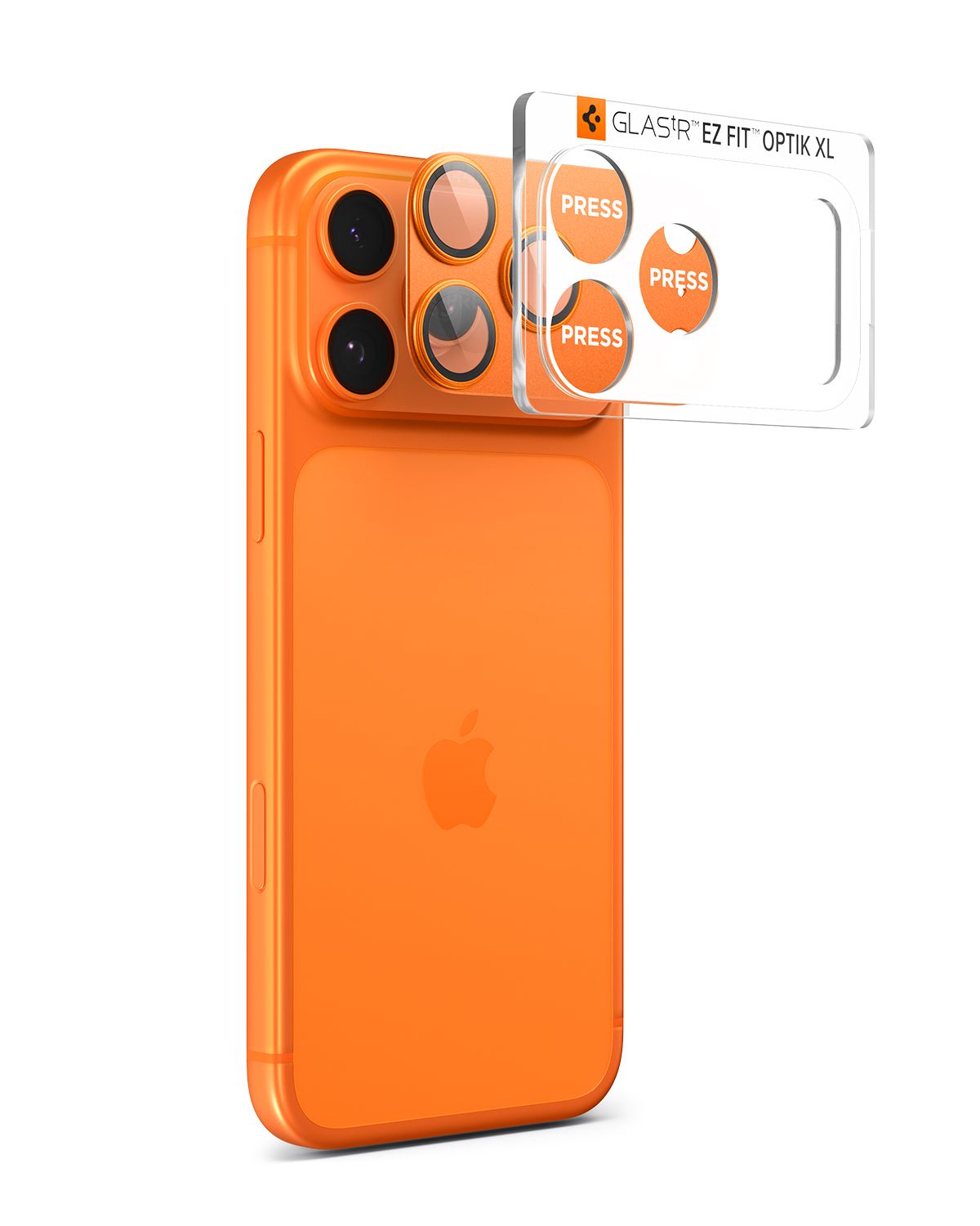 Spigen Glass tR EZ Fit Optik Pro XL 1 Pack, orange - iPhone 17 Pro