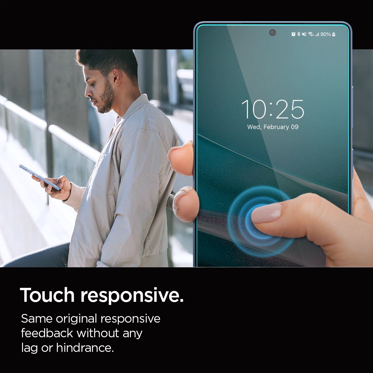 Spigen Glass tR EZ Fit HD (Privacy) 2 Pack - Samsung Galaxy S25 Ultra (12)