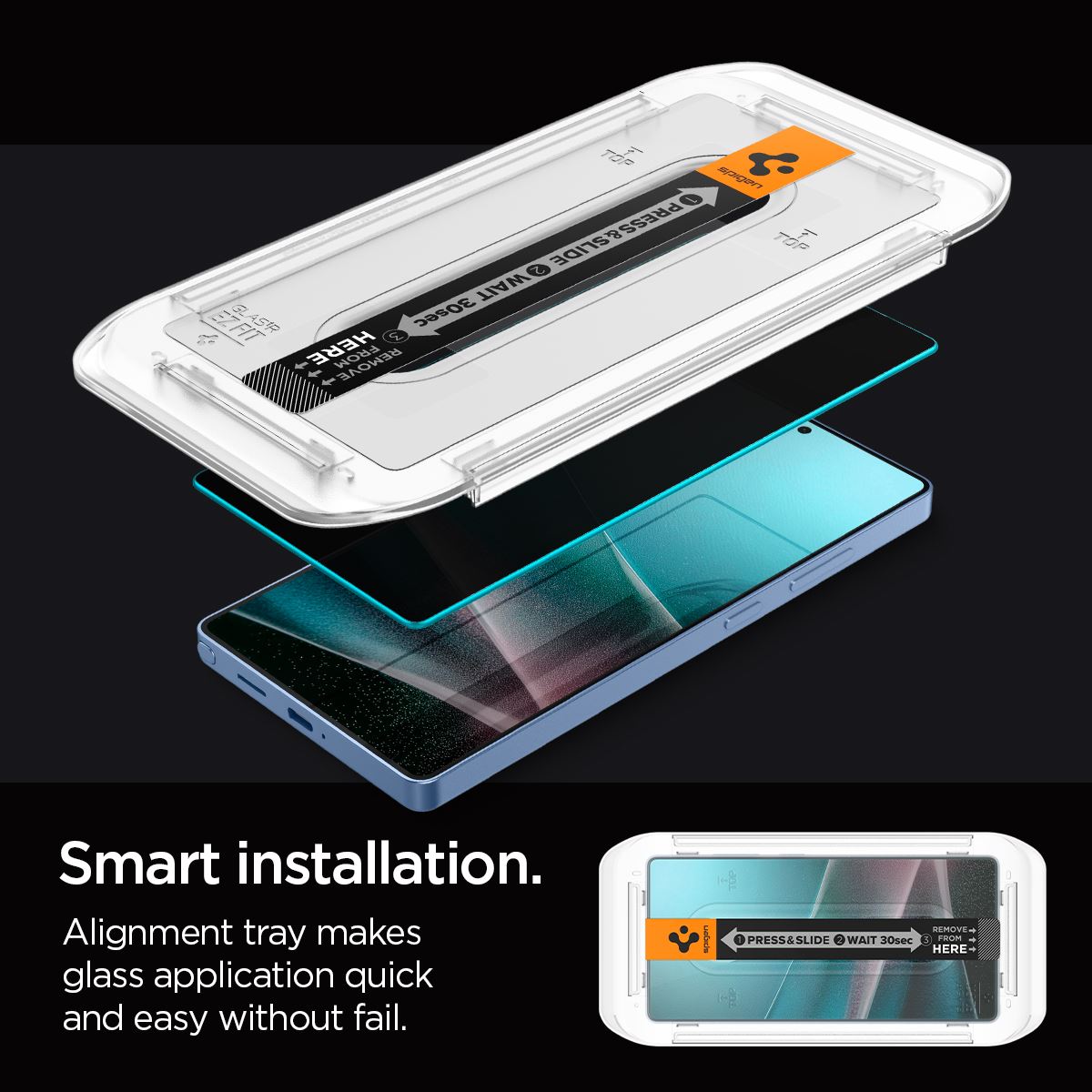 Spigen Glass tR EZ Fit HD (Privacy) 2 Pack - Samsung Galaxy S25 Ultra (13)