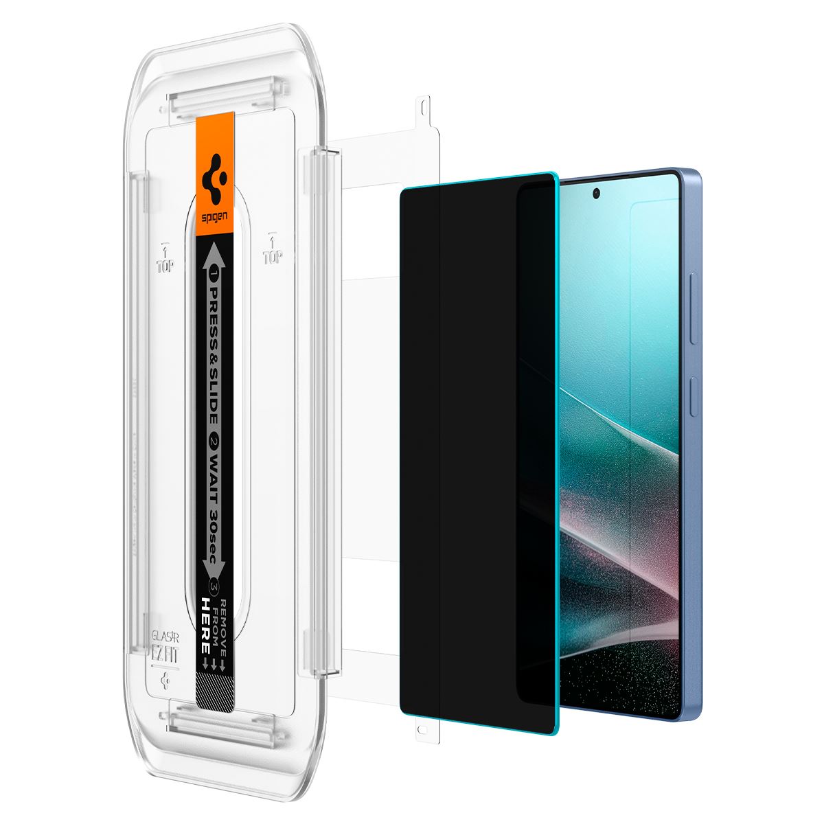 Spigen Glass tR EZ Fit HD (Privacy) 2 Pack - Samsung Galaxy S25 Ultra (5)