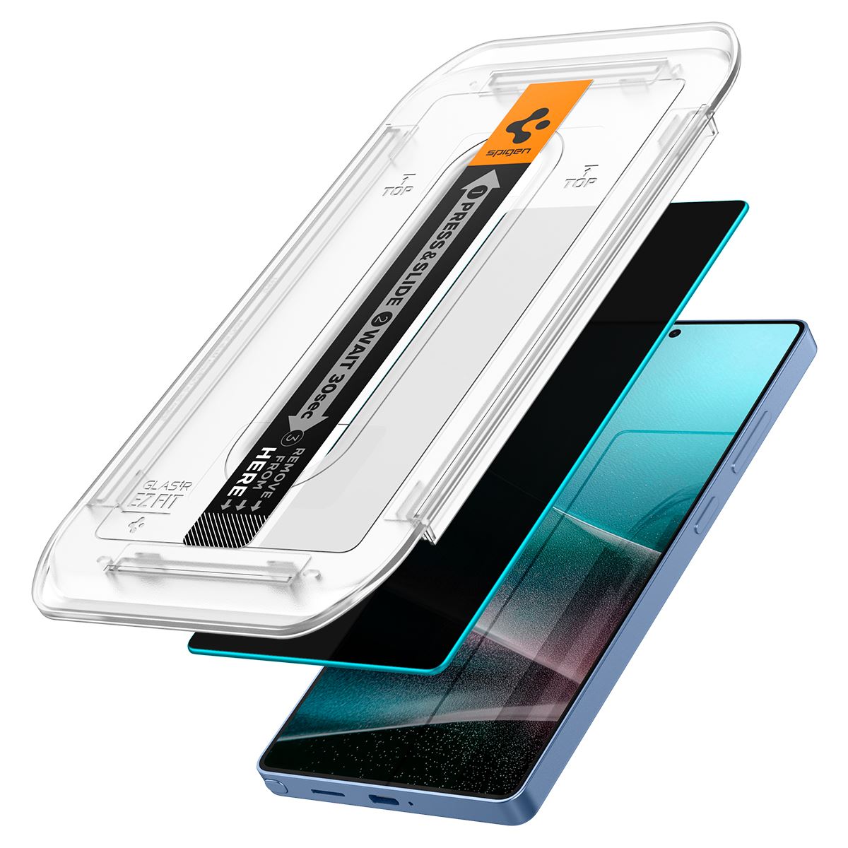 Spigen Glass tR EZ Fit HD (Privacy) 2 Pack - Samsung Galaxy S25 Ultra (7)