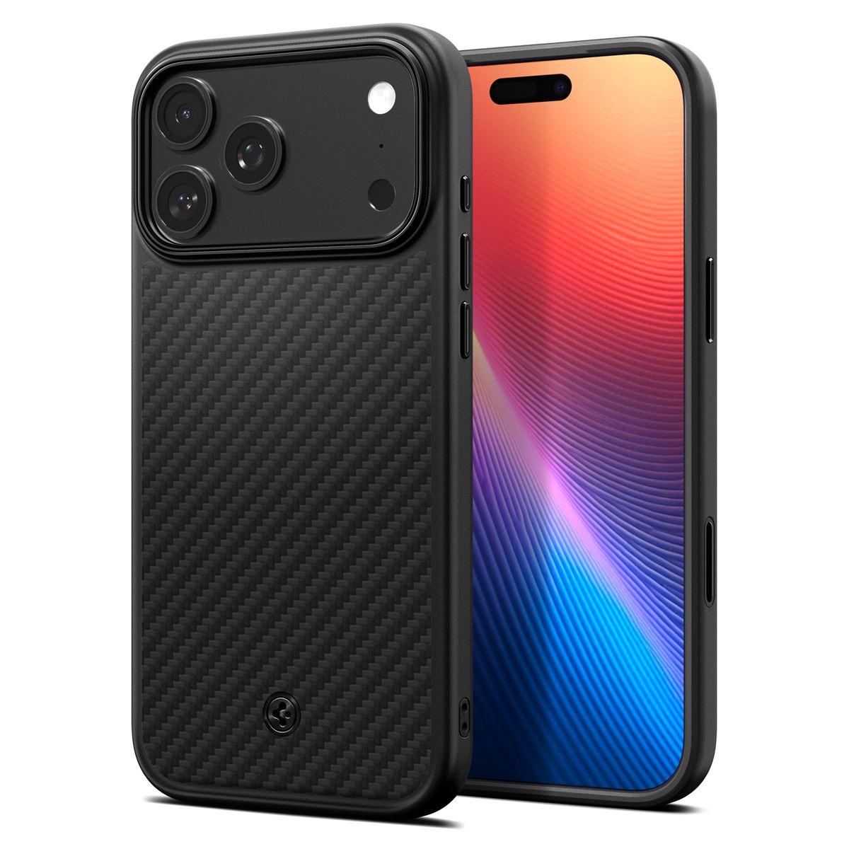 Spigen Enzo Aramid T, black - iPhone 17 Pro