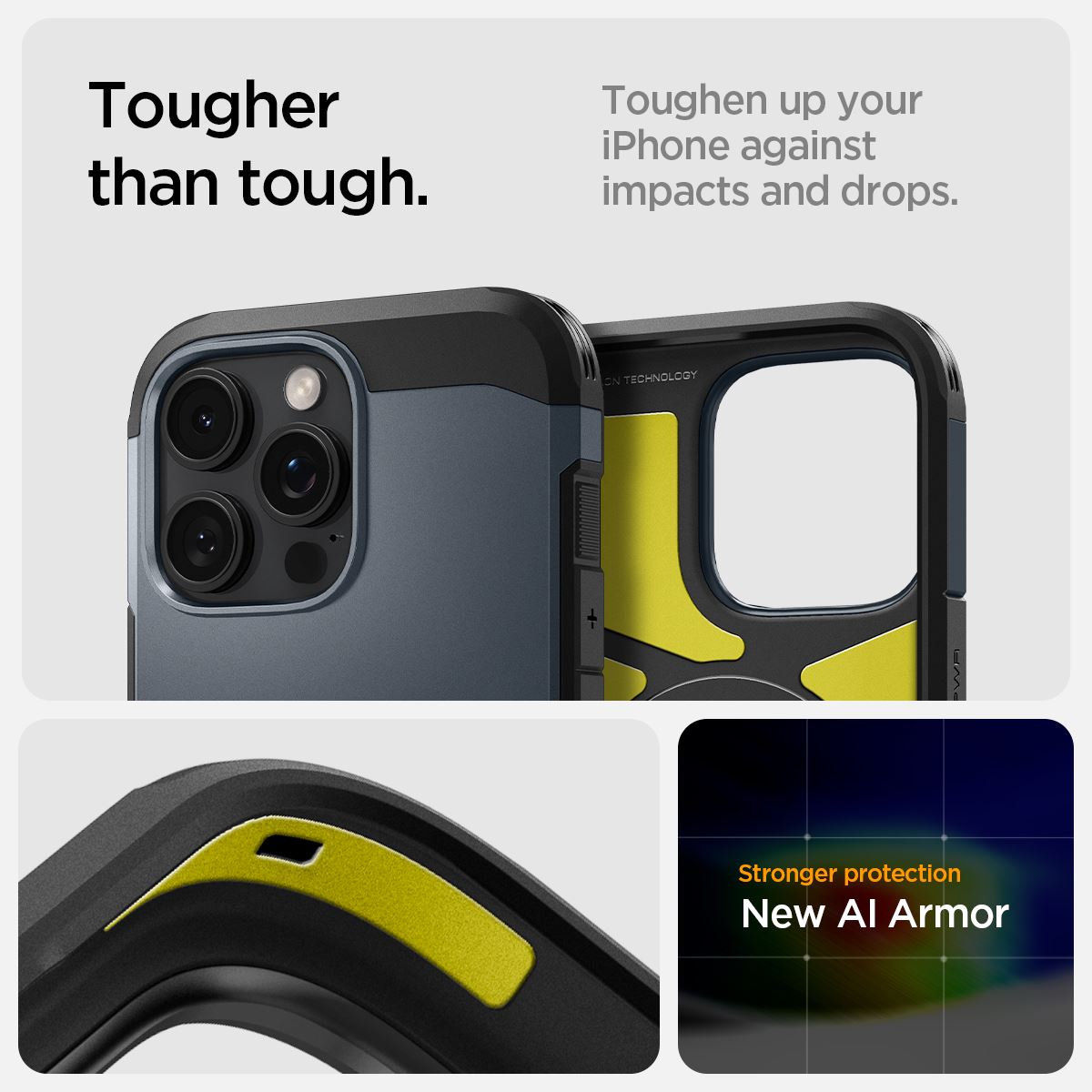 Spigen Tough Armor MagSafe, metal slate - iPhone 16 Pro Max (11)