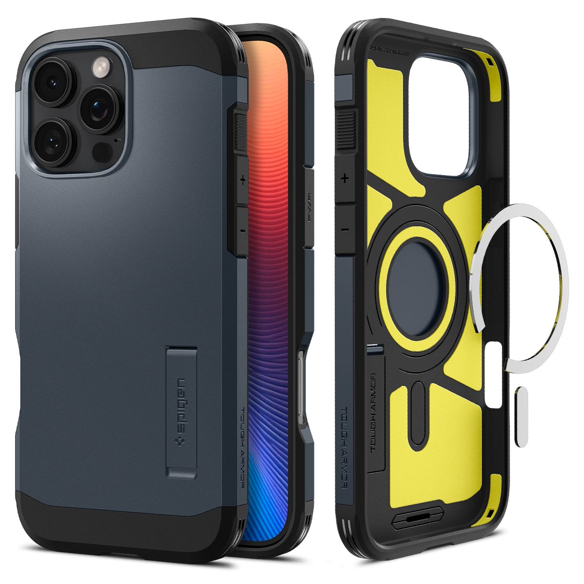 Spigen Tough Armor MagSafe, metal slate - iPhone 16 Pro Max