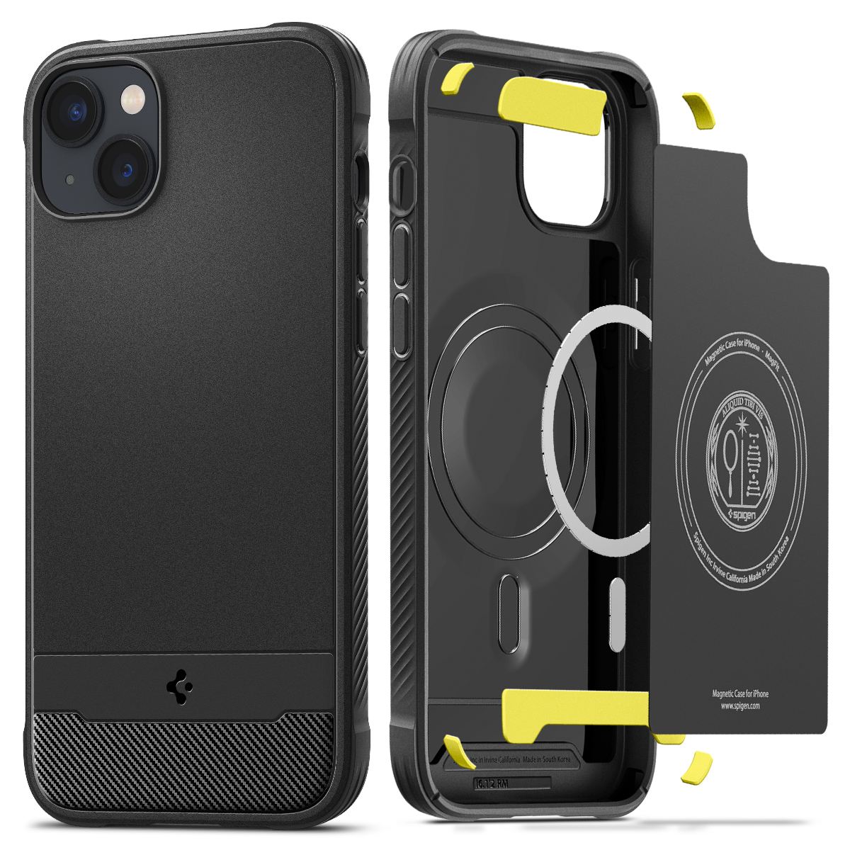 Spigen Rugged Armor MagSafe, matte black - iPhone 14 (1)