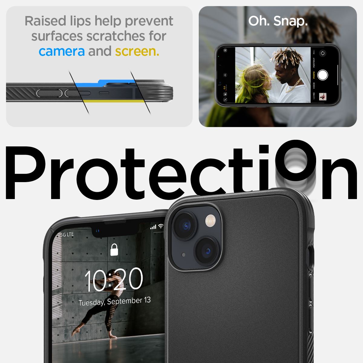 Spigen Rugged Armor MagSafe, matte black - iPhone 14 (13)