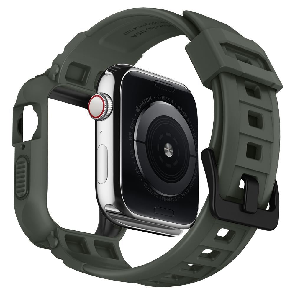 Spigen Rugged Armor Pro, green - Apple Watch 45mm/44mm (6)