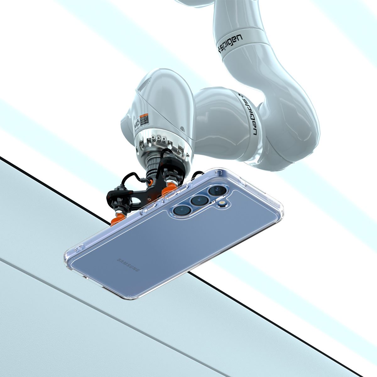 Spigen Ultra Hybrid, crystal clear - Samsung Galaxy S25 (7)