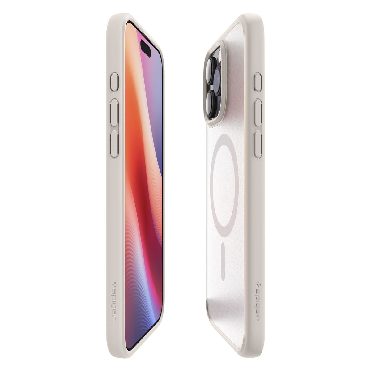 Spigen Ultra Hybrid MagSafe, frost natural titanium - iPhone 16 Pro (3)