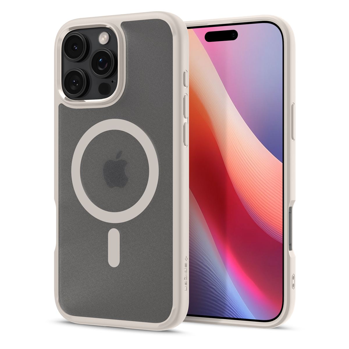 Spigen Ultra Hybrid MagSafe, frost natural titanium - iPhone 16 Pro