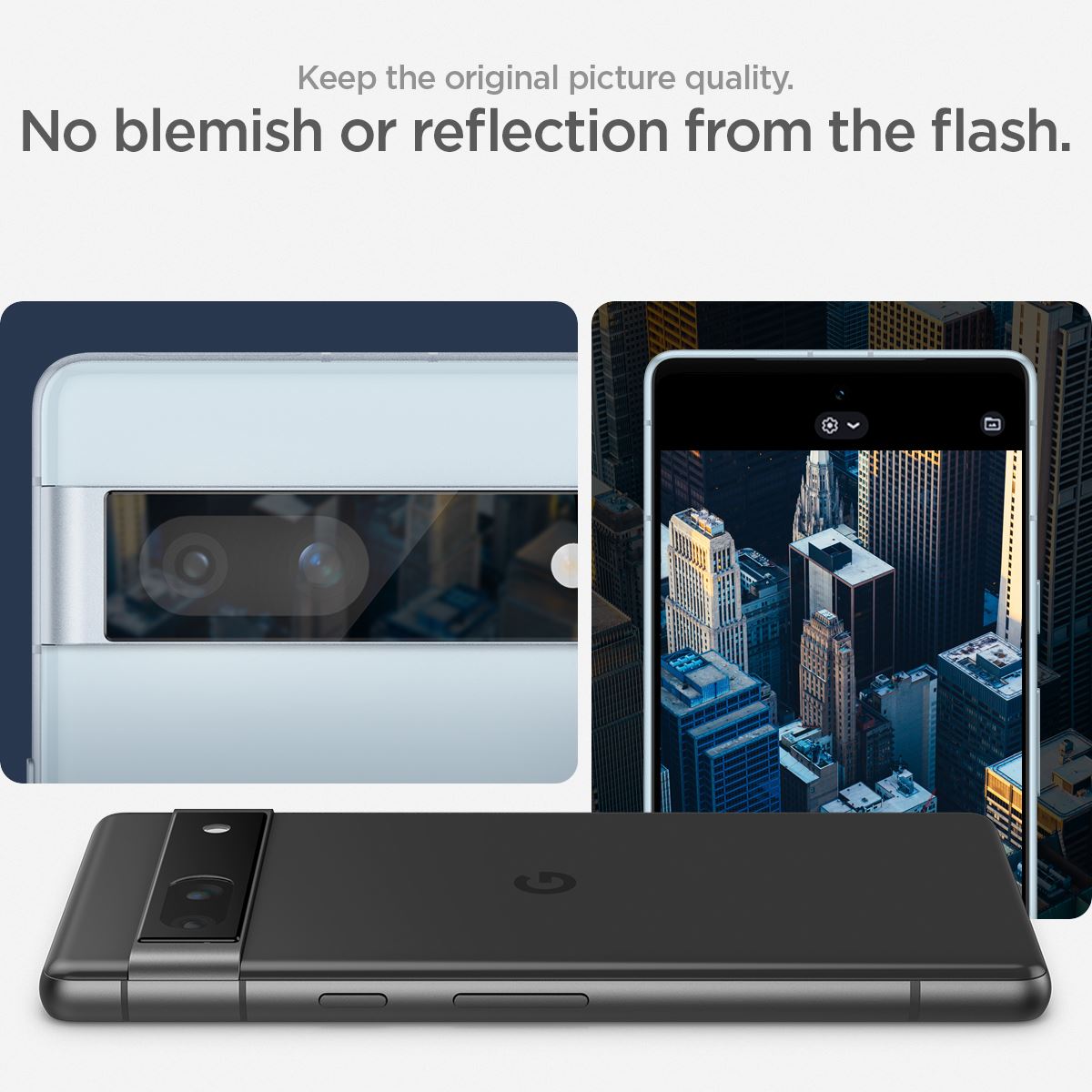 Spigen Glass EZ Fit Optik 2 Pack, black - Google Pixel 7a (14)