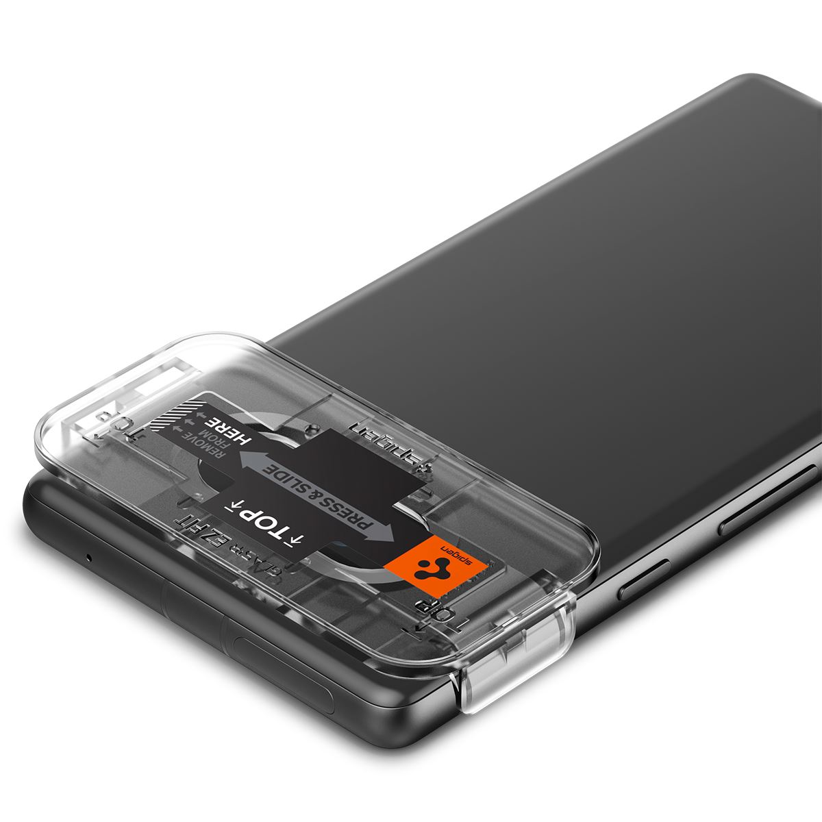 Spigen Glass EZ Fit Optik 2 Pack, black - Google Pixel 7a (6)