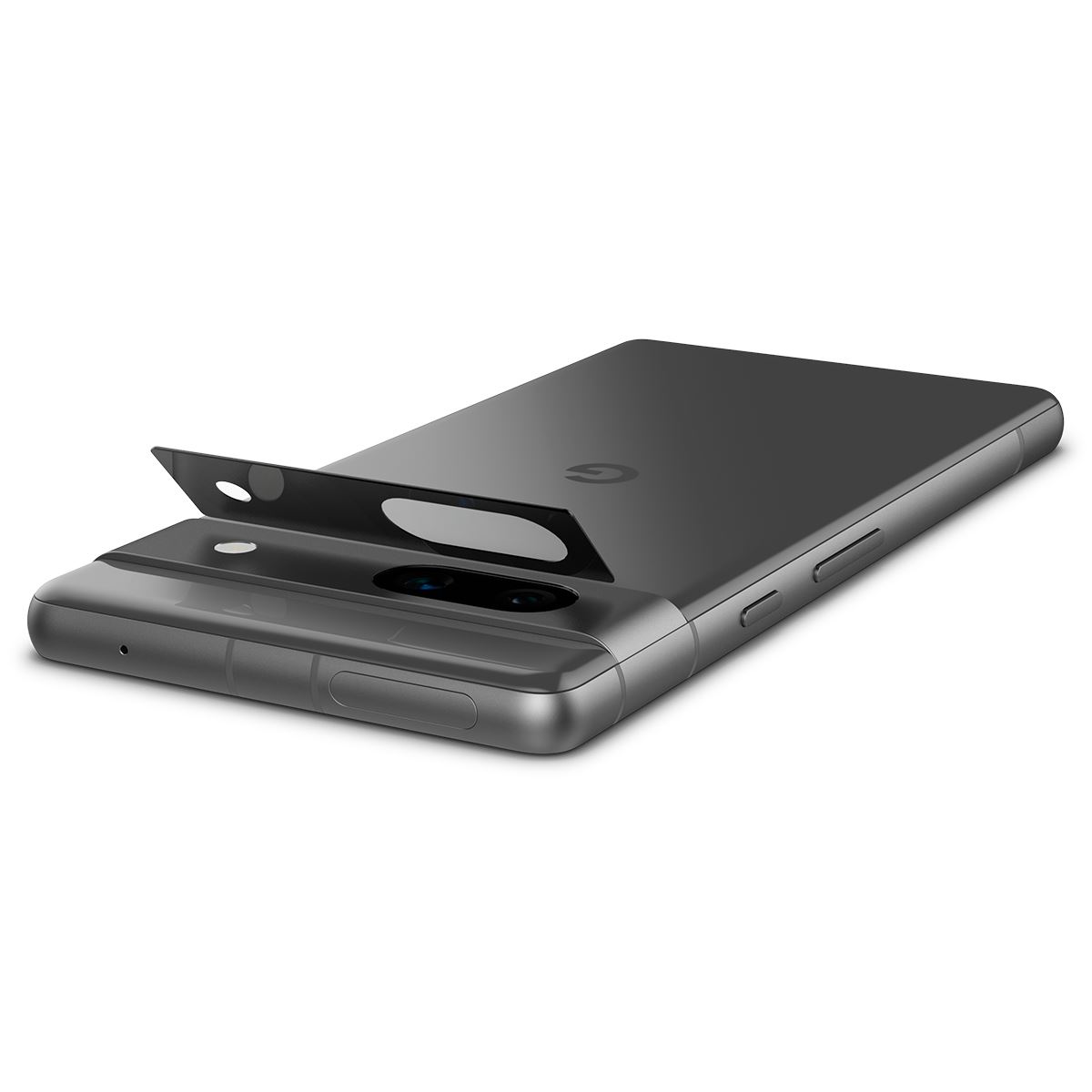 Spigen Glass EZ Fit Optik 2 Pack, black - Google Pixel 7a (8)