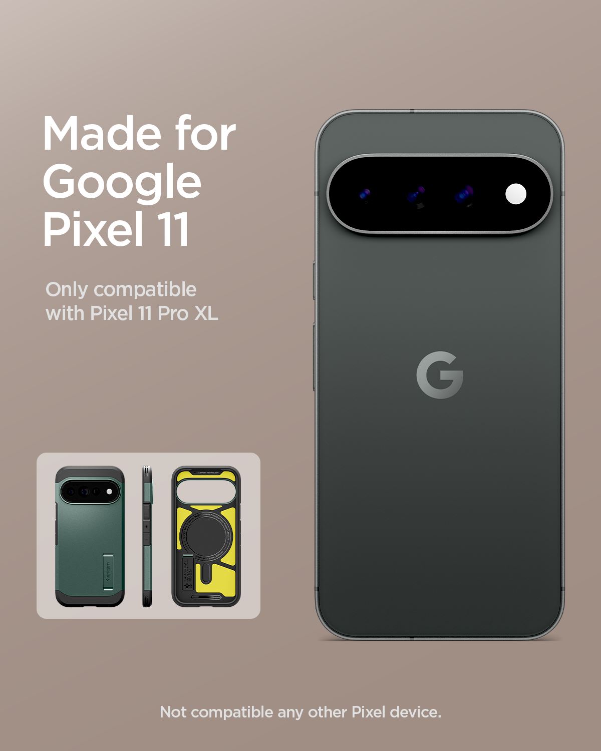 Spigen Tough Armor MagSafe, abyss green - Google Pixel 11 Pro XL (13)