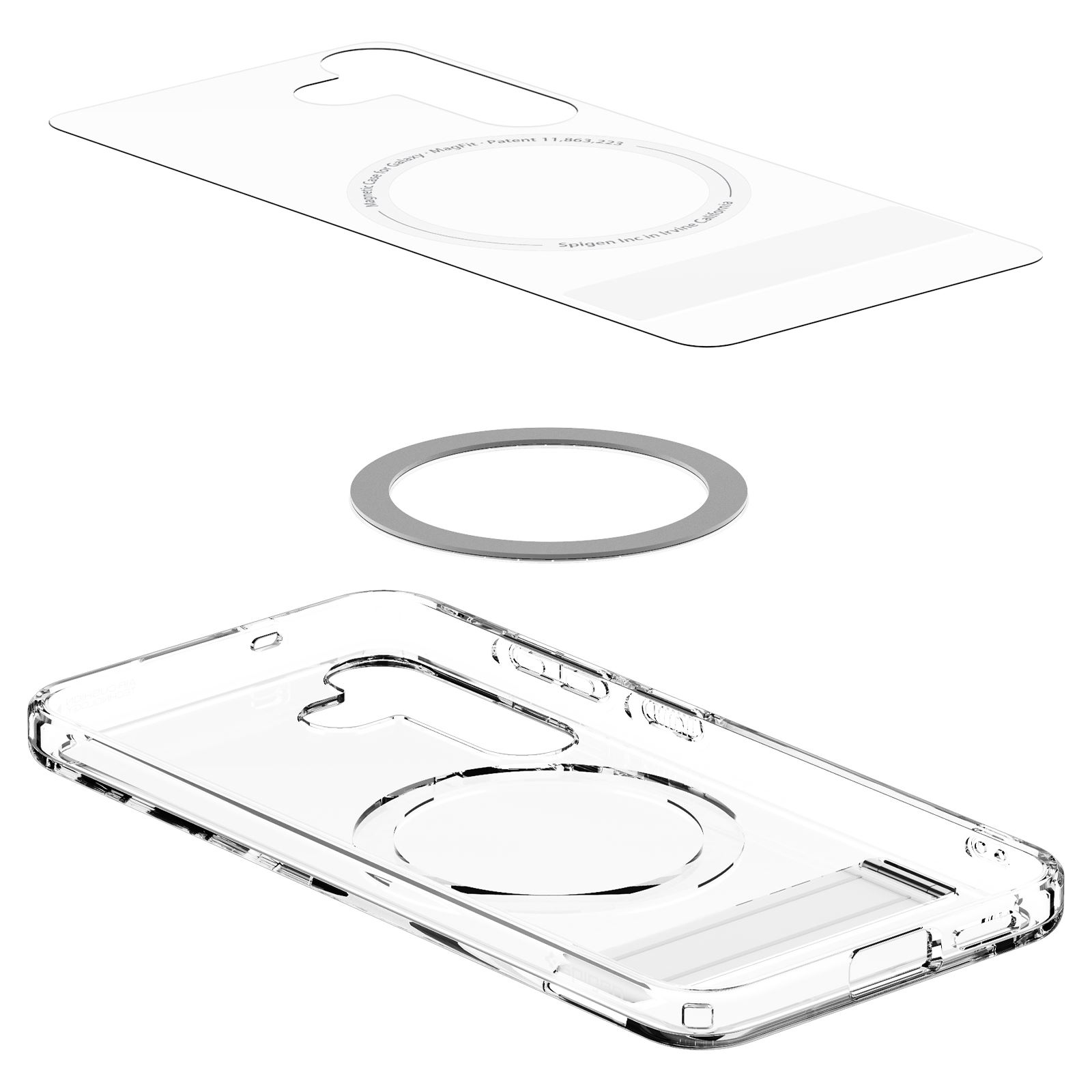 Spigen Ultra Hybrid S MagSafe, clear white - Samsung Galaxy S25 (10)