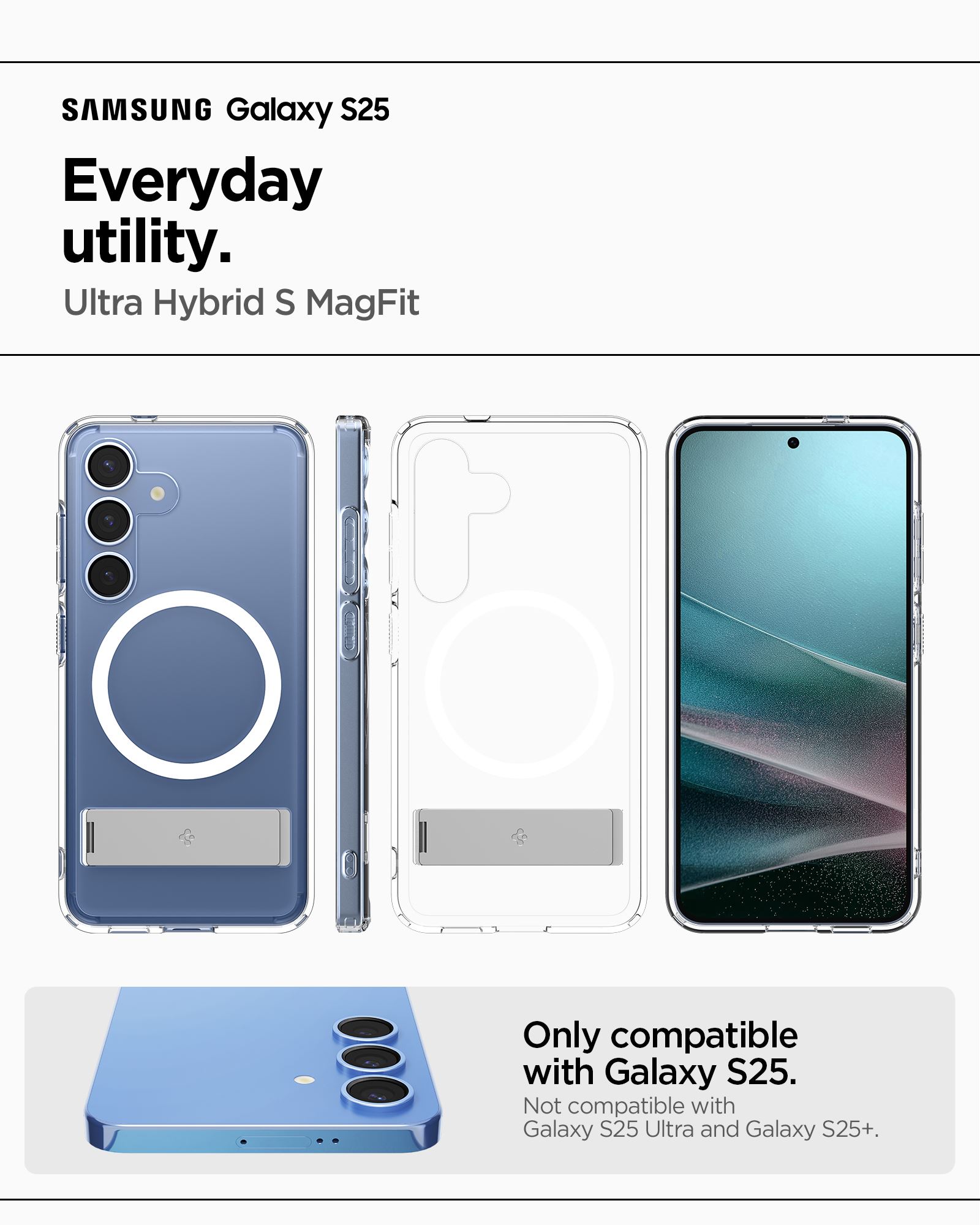 Spigen Ultra Hybrid S MagSafe, clear white - Samsung Galaxy S25 (14)