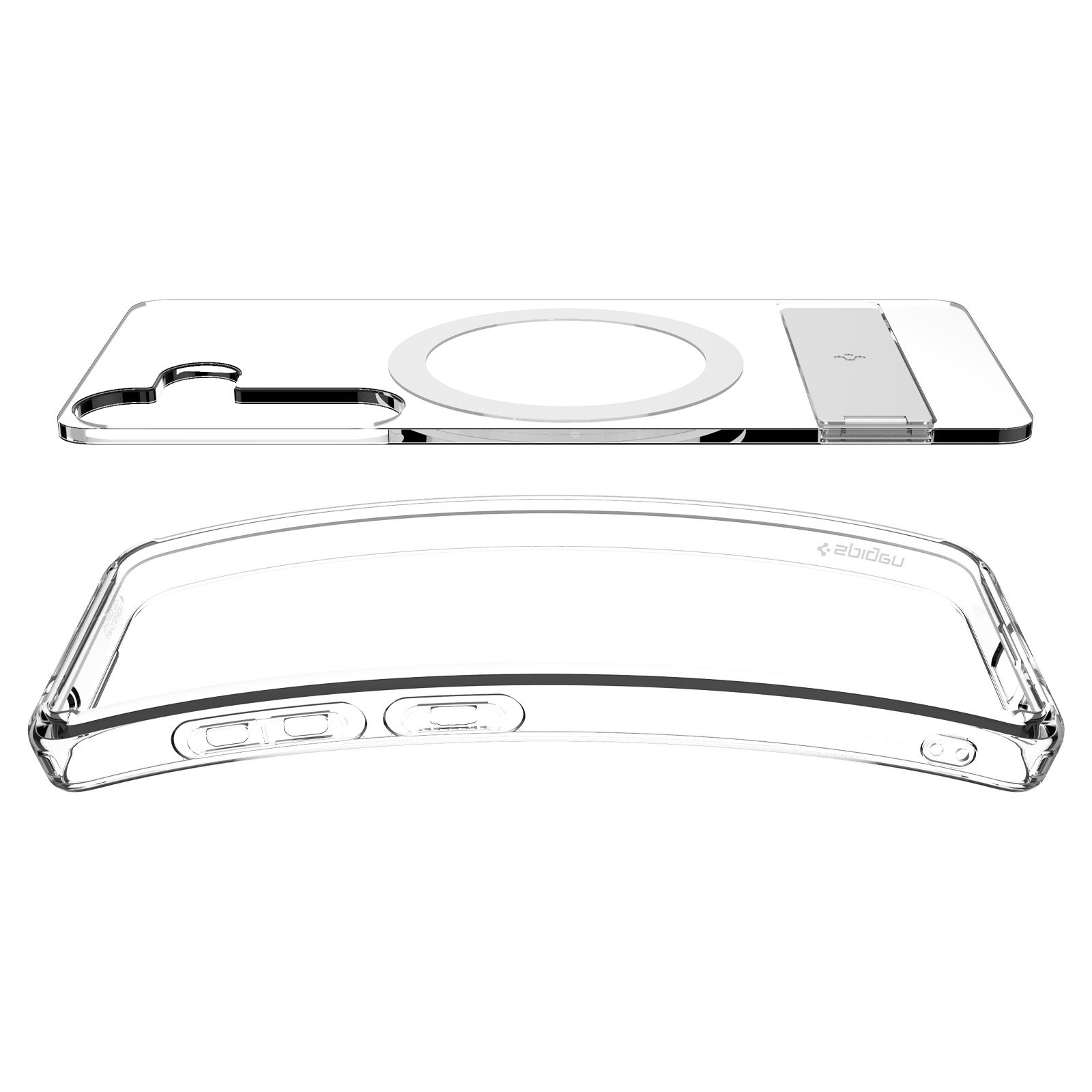 Spigen Ultra Hybrid S MagSafe, clear white - Samsung Galaxy S25 (9)
