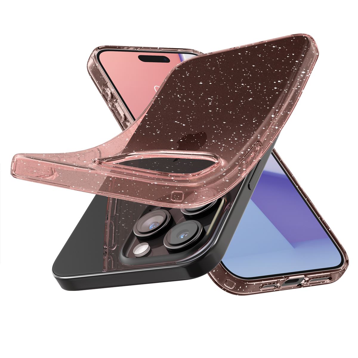 Spigen Liquid Crystal Glitter, rose quartz - iPhone 15 Pro (7)