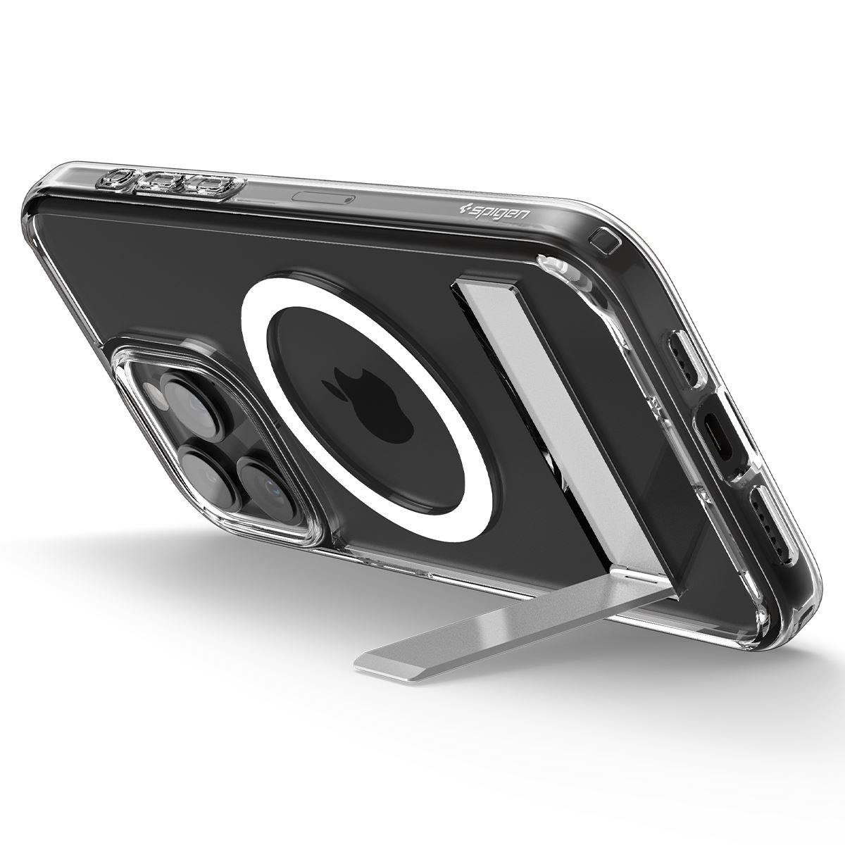 Spigen Ultra Hybrid S MagSafe, crystal clear - iPhone 15 Pro Max (11)
