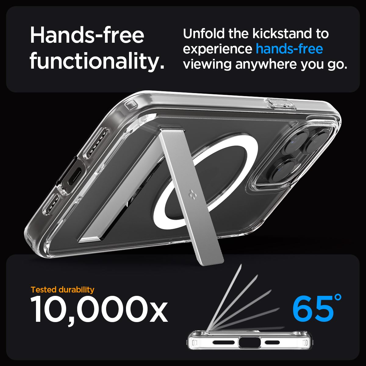 Spigen Ultra Hybrid S MagSafe, crystal clear - iPhone 15 Pro Max (14)