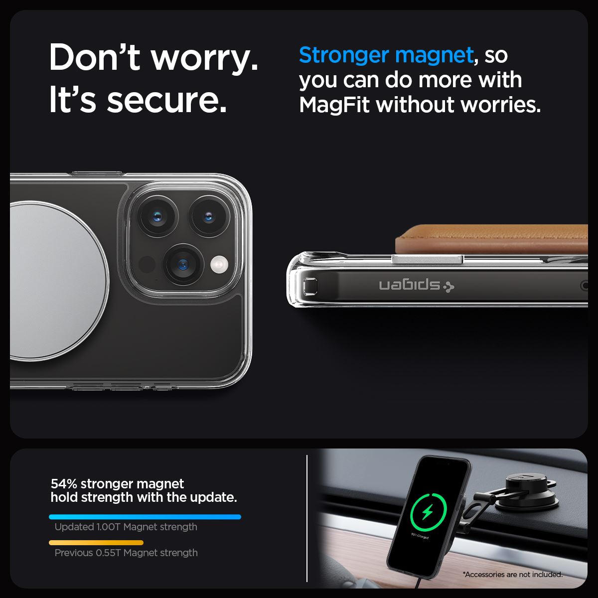 Spigen Ultra Hybrid S MagSafe, crystal clear - iPhone 15 Pro Max (16)