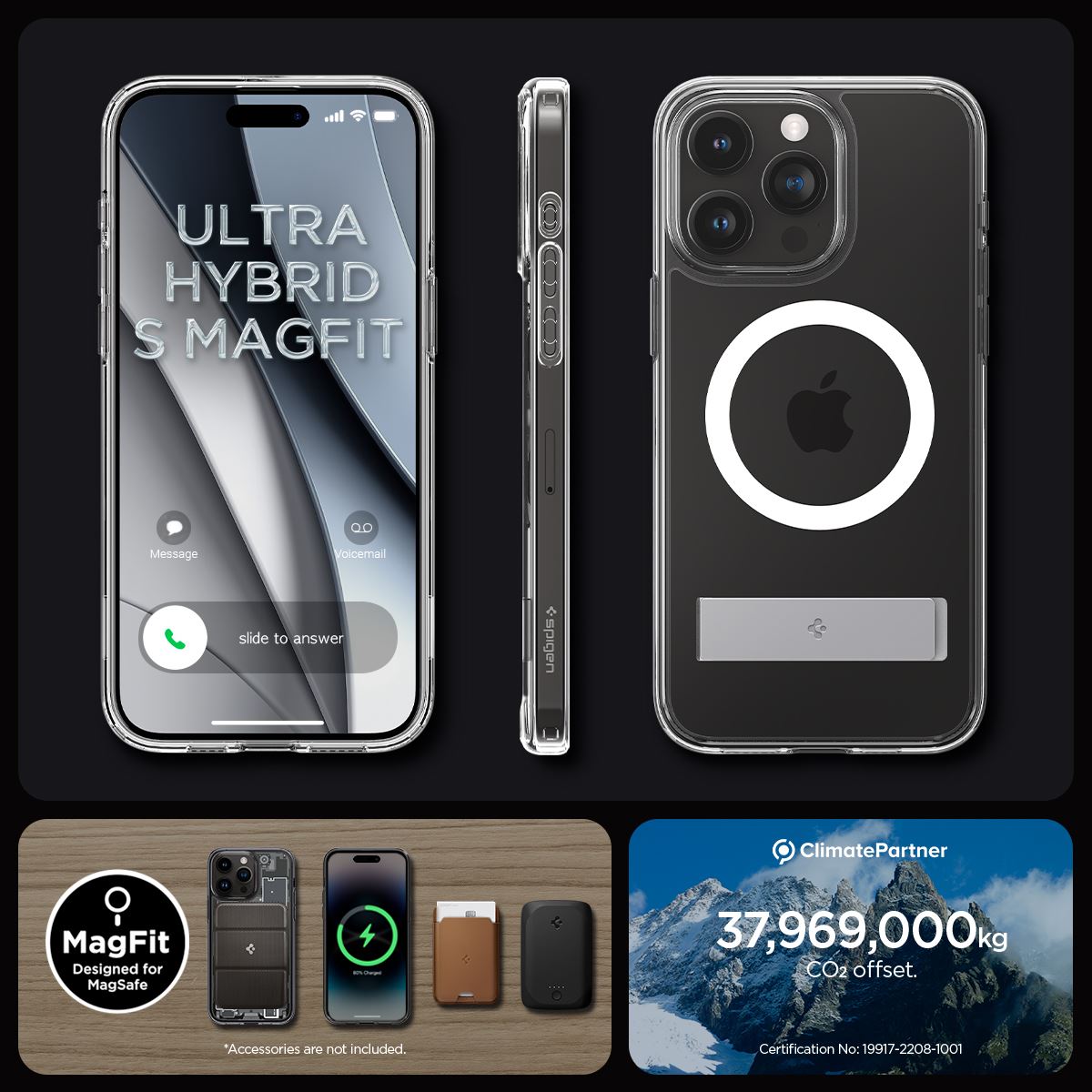 Spigen Ultra Hybrid S MagSafe, crystal clear - iPhone 15 Pro Max (18)