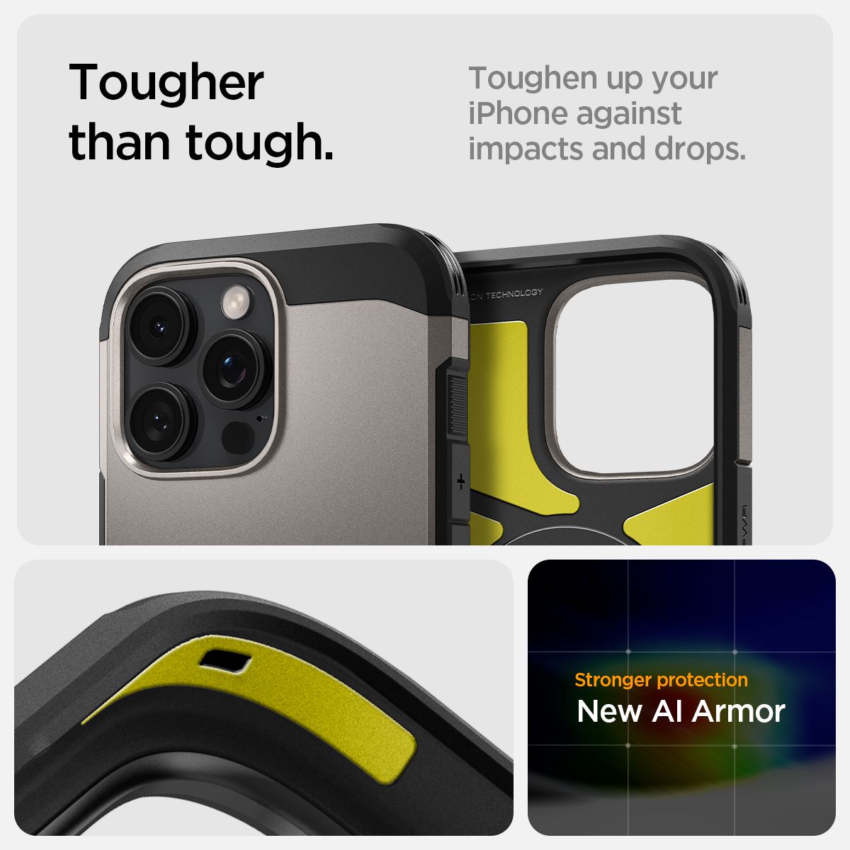 Spigen Tough Armor MagSafe, gunmetal - iPhone 16 Pro Max (11)
